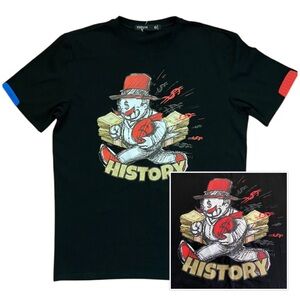 HUDSON ☆ Graphic T-Shirt ☆ Monopoly Man History Money Print